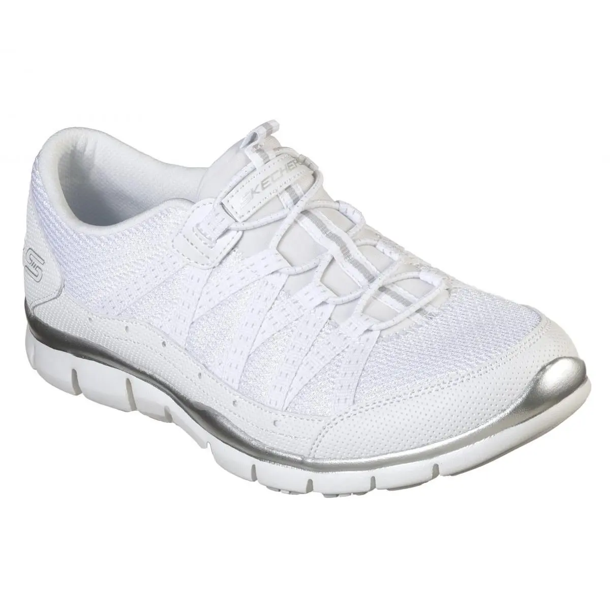 Skechers shoes - WHITE/SILVER (UPC: 192283840968) 0