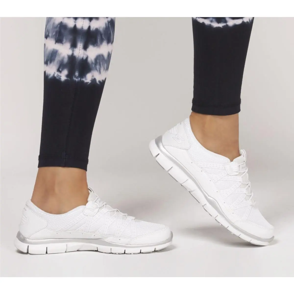 Skechers shoes - WHITE/SILVER (UPC: 192283840968) 2