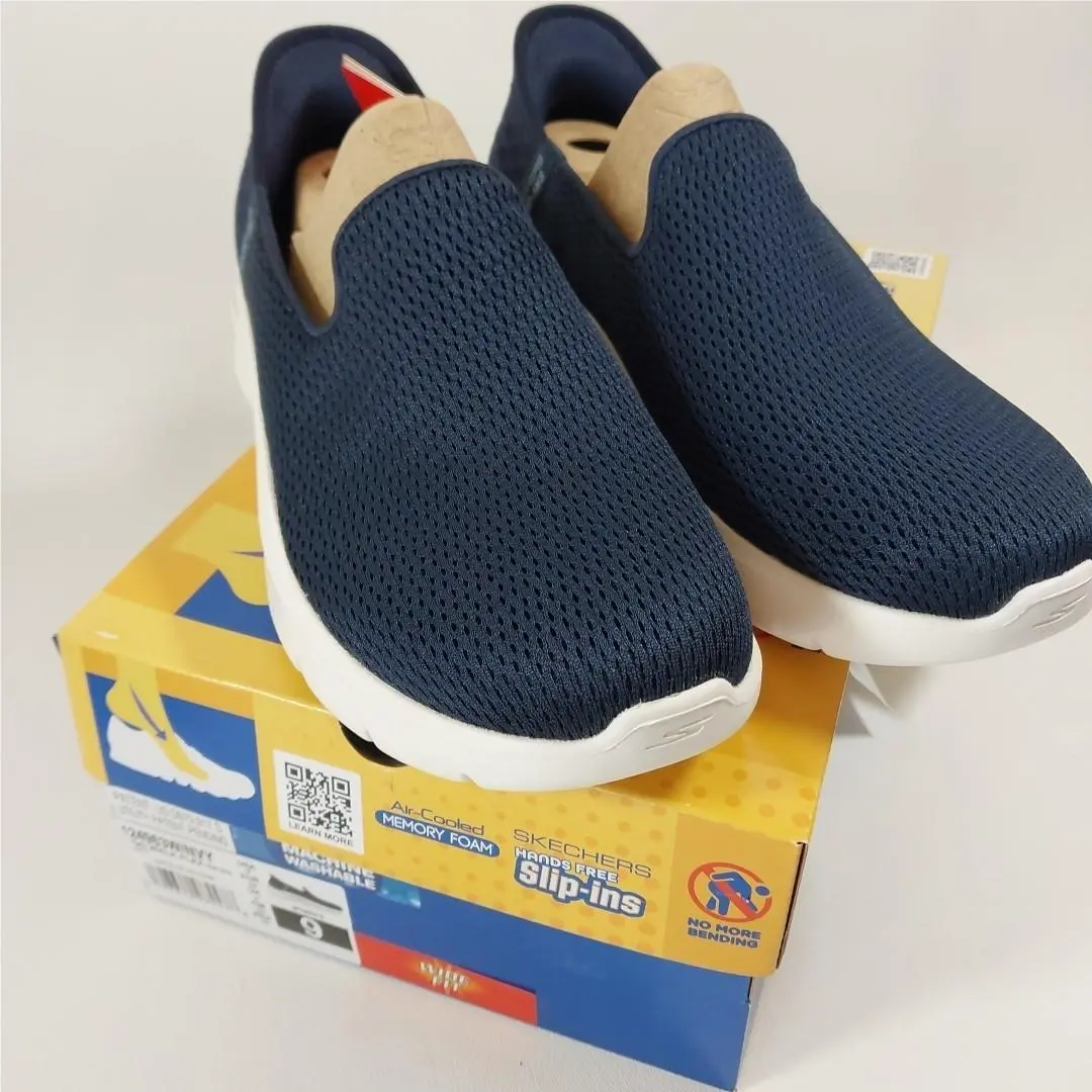 Size 9 Wide - Skechers Go Walk Flex Relish Shoes Slip-ins Sneaker 124963W