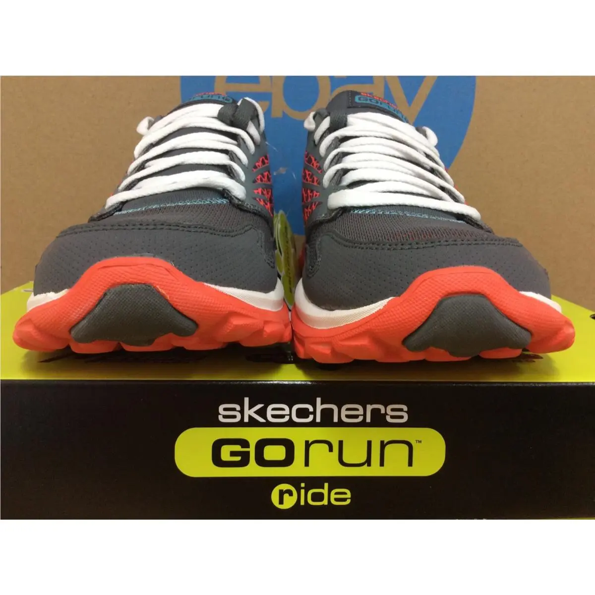 Skechers shoes - SKECHERS Go Run Ride - Run Ride - 13506 CCCL - Charcoal Coral 0