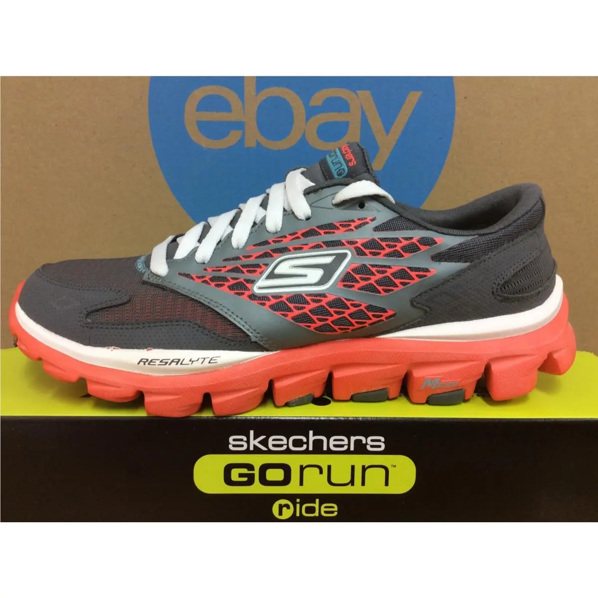 Skechers shoes - SKECHERS Go Run Ride - Run Ride - 13506 CCCL - Charcoal Coral 6