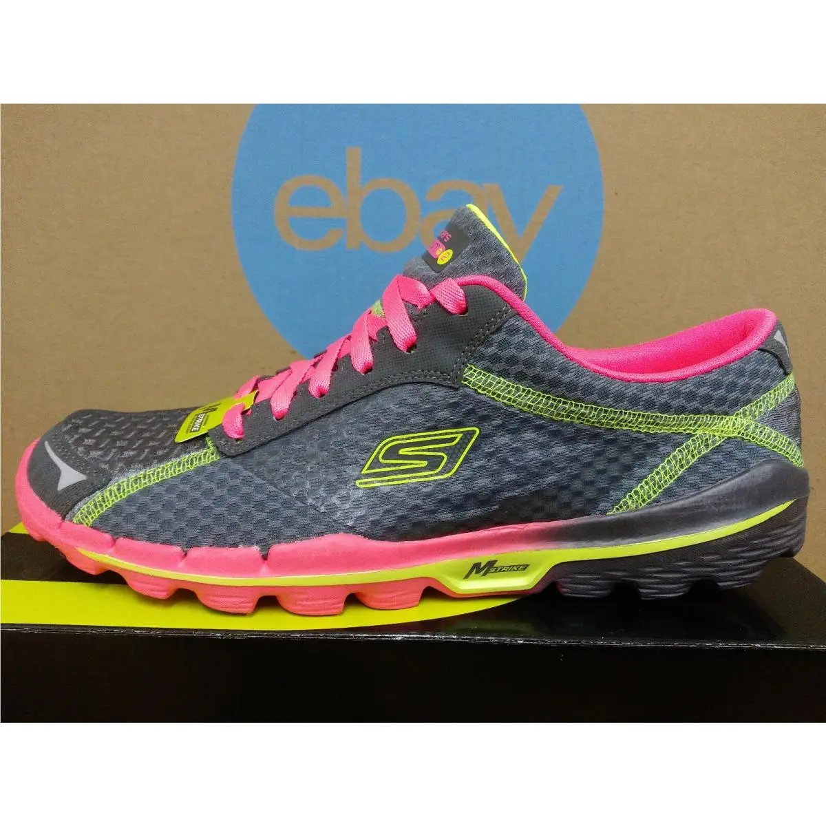 Skechers shoes - Go Run 2 Supreme - Run Supreme - 13600 CCHP - Charcoal Hot Pink 8