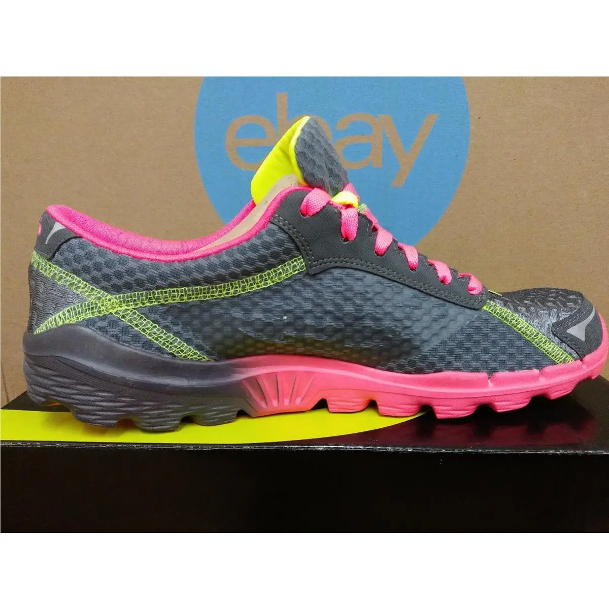 Skechers shoes - Go Run 2 Supreme - Run Supreme - 13600 CCHP - Charcoal Hot Pink 9