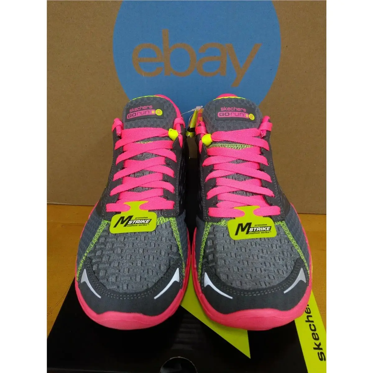 Skechers shoes - Go Run 2 Supreme - Run Supreme - 13600 CCHP - Charcoal Hot Pink 2