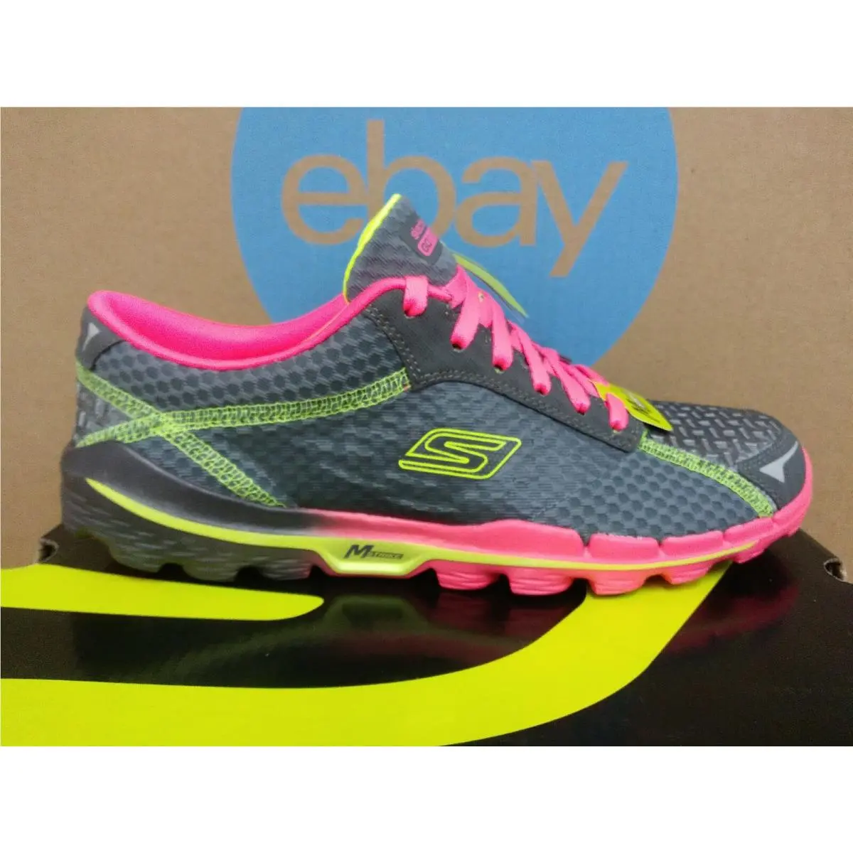 Skechers shoes - Go Run 2 Supreme - Run Supreme - 13600 CCHP - Charcoal Hot Pink 7