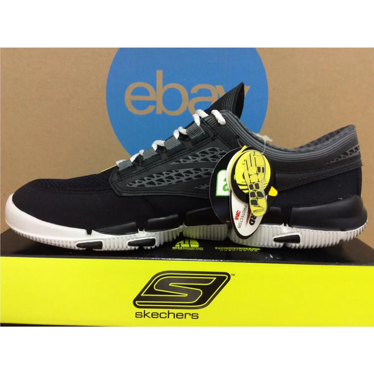 Skechers shoes - GO Bionic - Bionic - 53515 BKSL - Black Silver 4