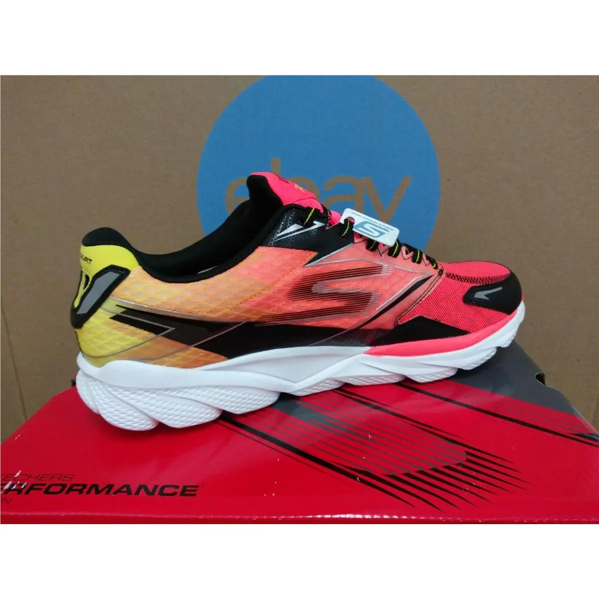 Skechers shoes - SKECHERS GO RUN RIDE 4 - 53998 ORBK - Orange Black 8