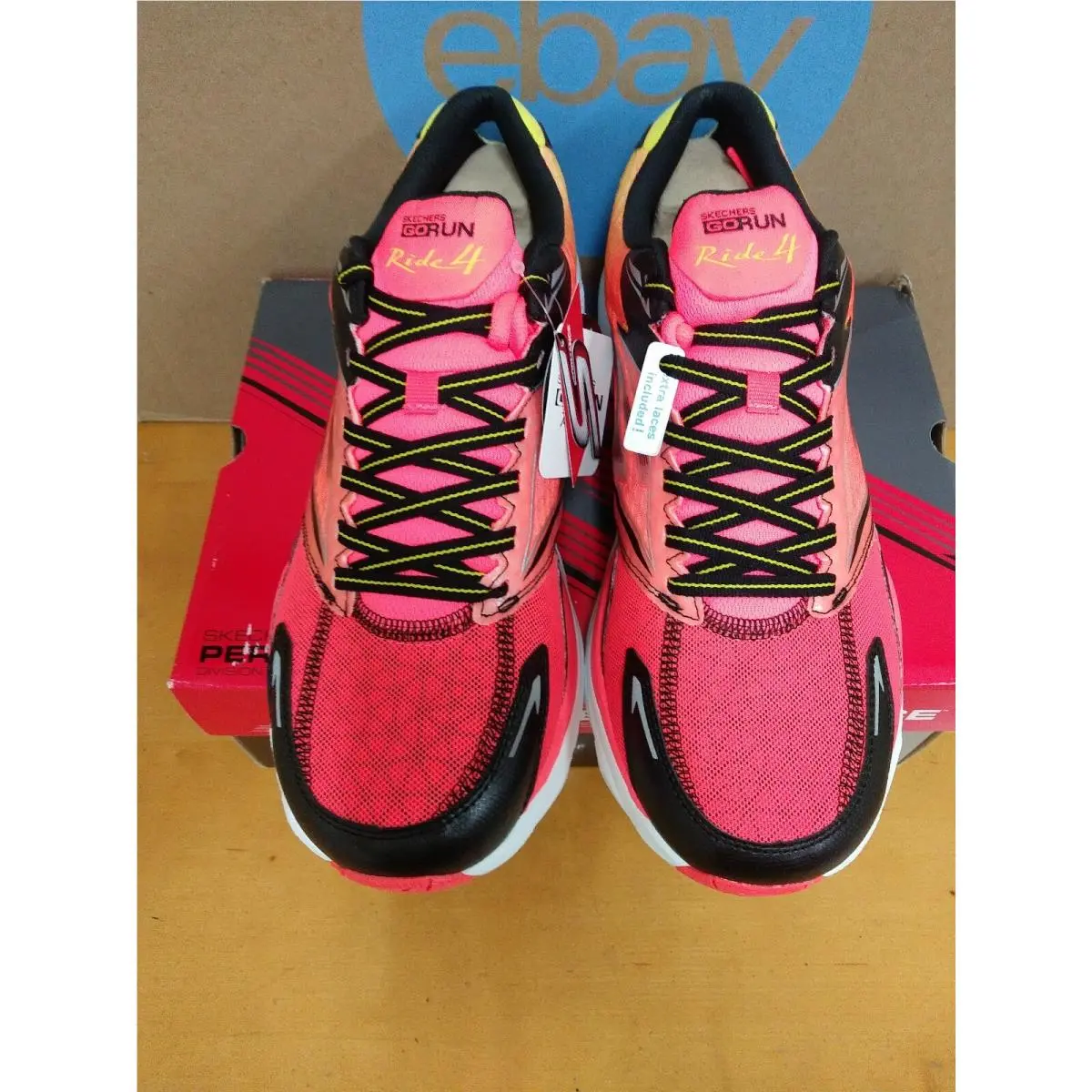 Skechers shoes - SKECHERS GO RUN RIDE 4 - 53998 ORBK - Orange Black 3