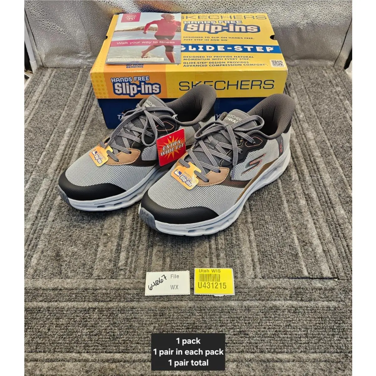 Skechers shoes - Slip-ins: GO WALK Glide-Step 2.0 - Zac - 216660WW - Gray (UPC: 197976389663) 5