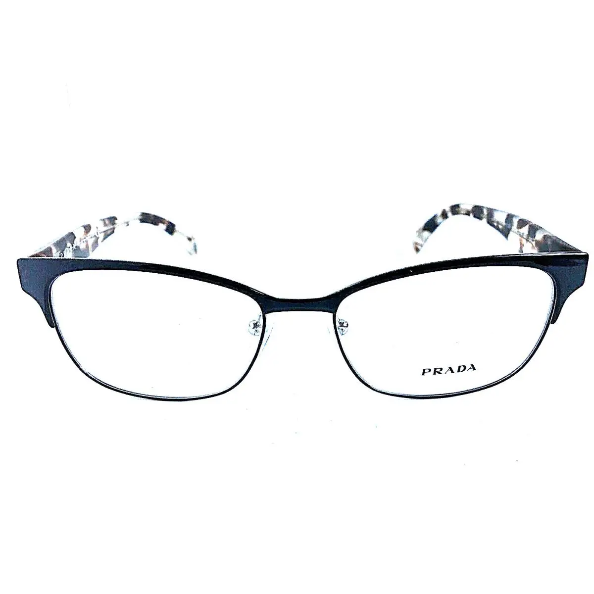 Prada Women`s Eyeglasses Frame Black 53mm Vpr 6R5 XAZ-1O1 Luxury Look