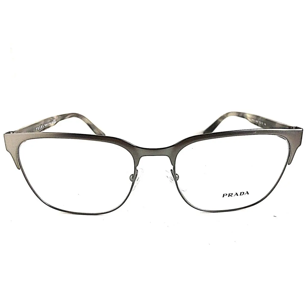 Prada Vpr 57U 56mm Silver Men`s Eyeglasses Frame 56-18-140 Italy