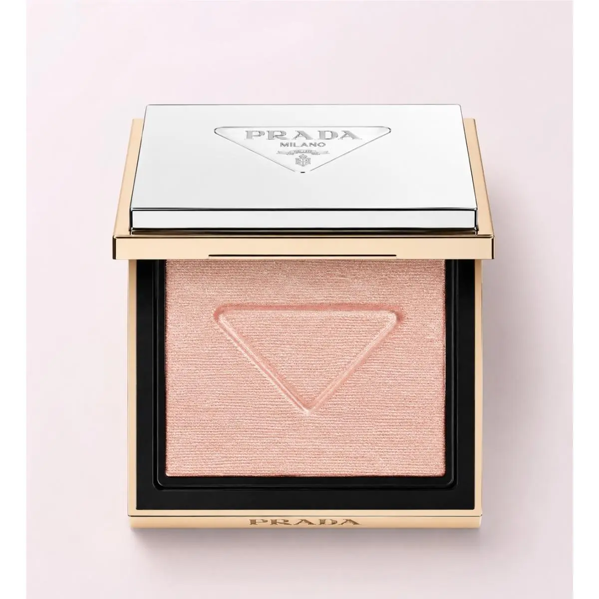 Prada Light Glowing Highlighter Powder 02 Pink Refillable Illuminating Highlight