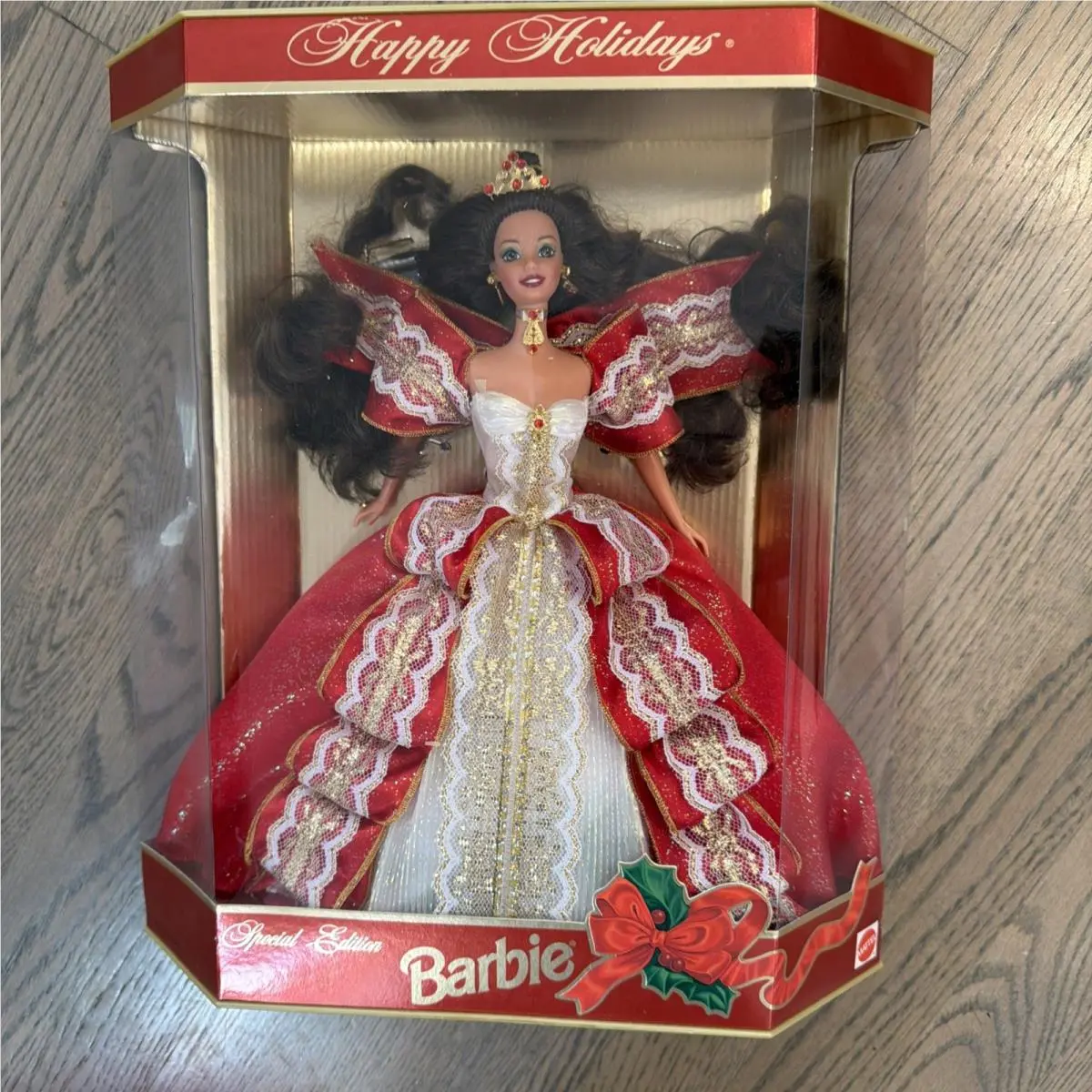 Extremely Rare Happy Holidays 1997 Barbie Doll SE Misprint Blue Eyes