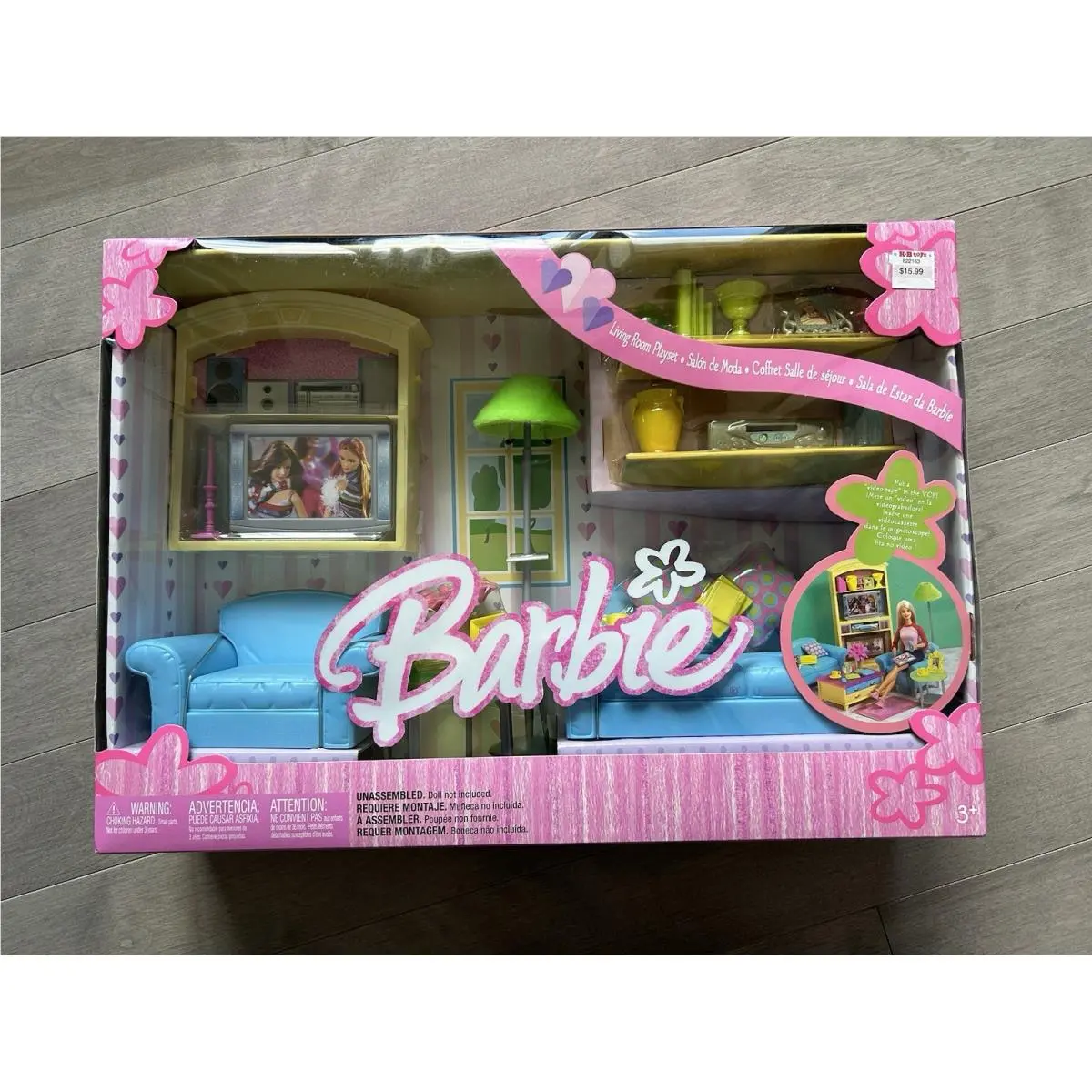 Mattel 2004 Decor Collection Living Room Barbie Doll Playset B6274