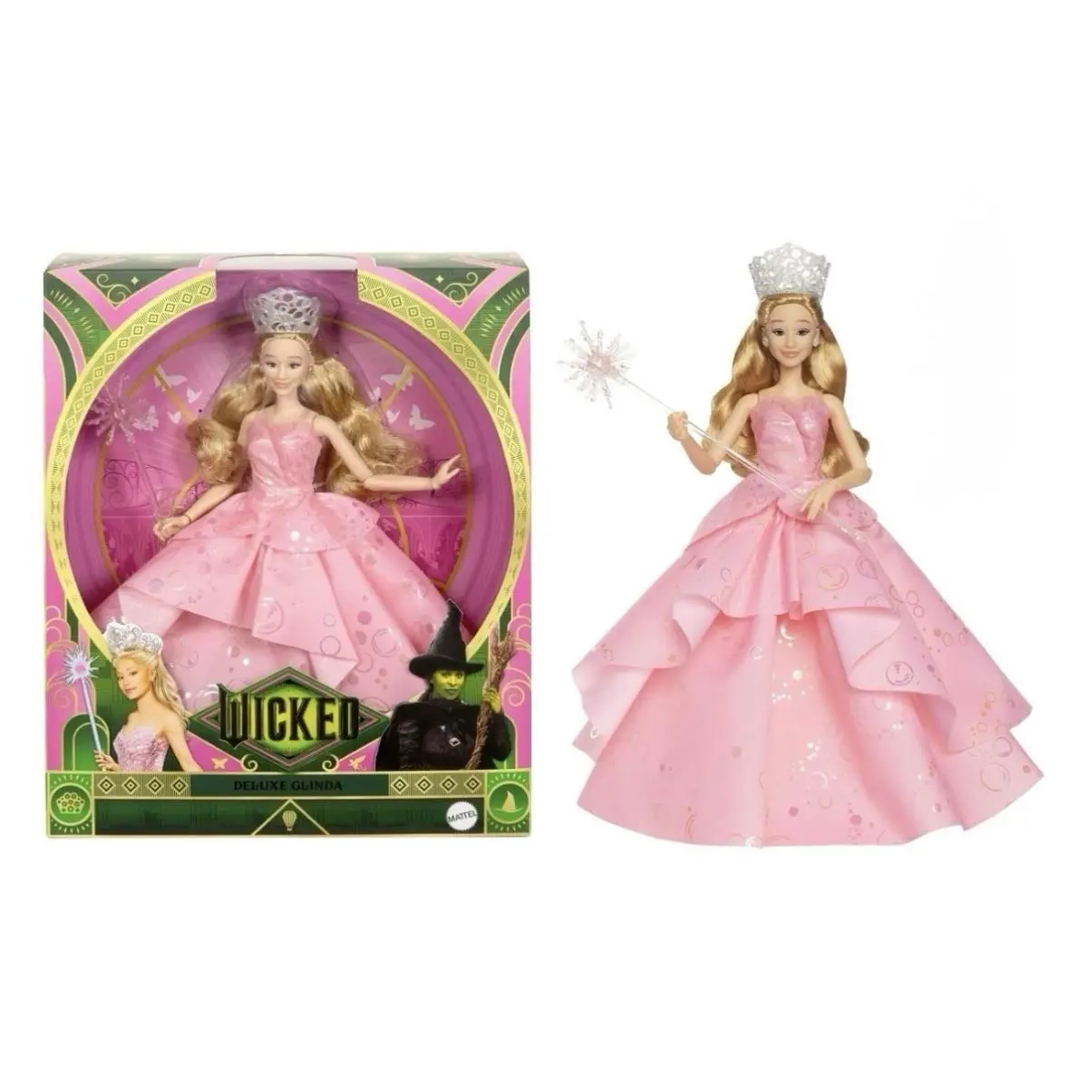 Mattel Wicked Deluxe Glinda Doll Fashion Ariana Grande
