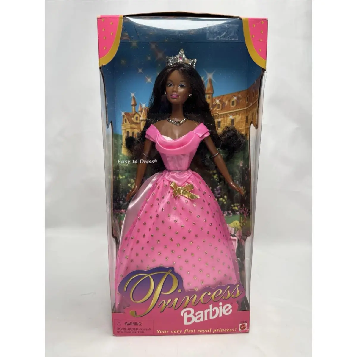 1998 Barbie Princess African American Doll 22892 Nrfb Mattel Box