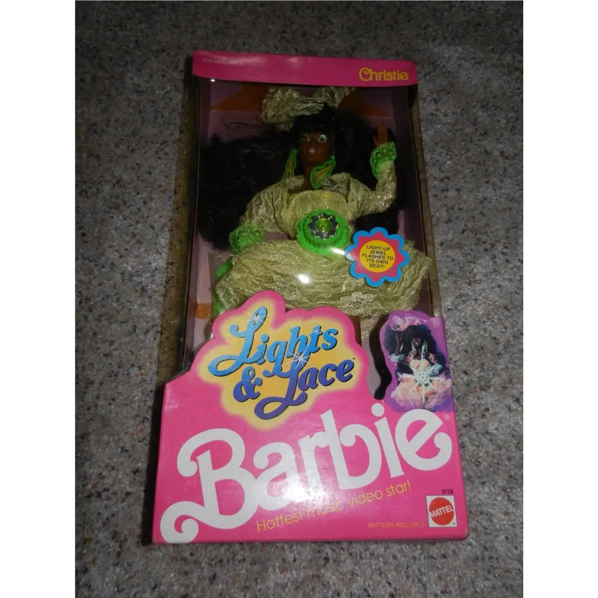 1990 Lights Lace Barbie Friend Teresa 9727 Nrfb