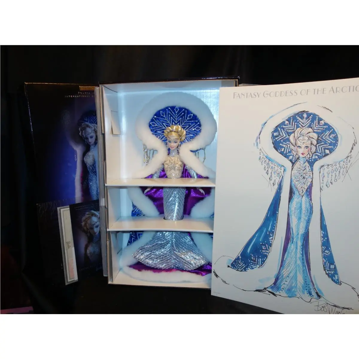 2001 Fantasy Goddess of The Arctic Barbie Doll Bob Mackie 4th in Series 50840