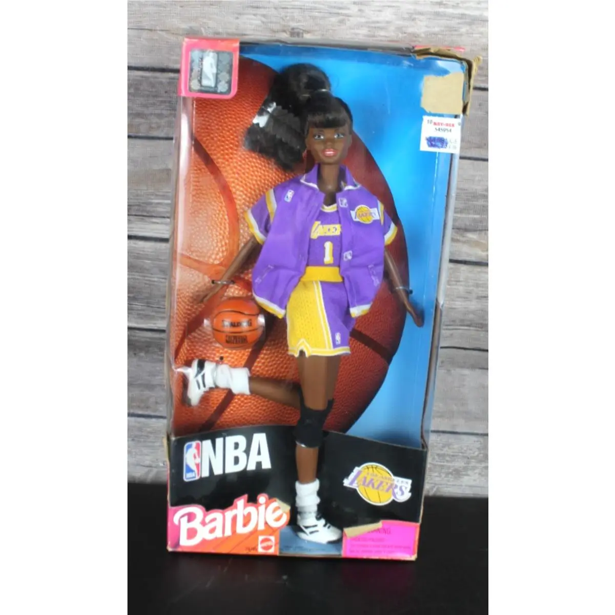Nba Los Angeles Lakers African American Barbie Doll 1998 Nrfb Box 20705