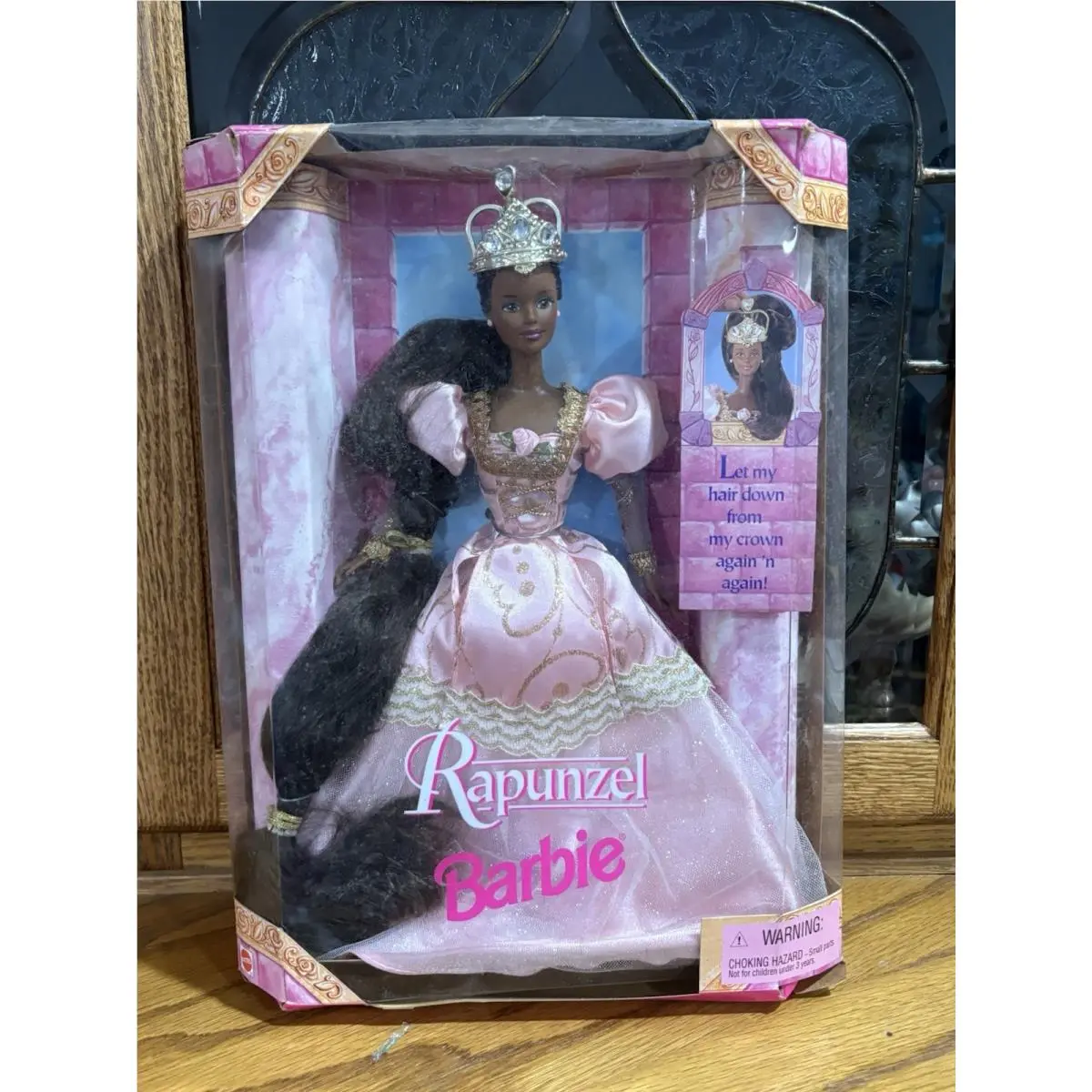 1997 Rapunzel Barbie Doll Mattel African American Long Hair Princess Vintage