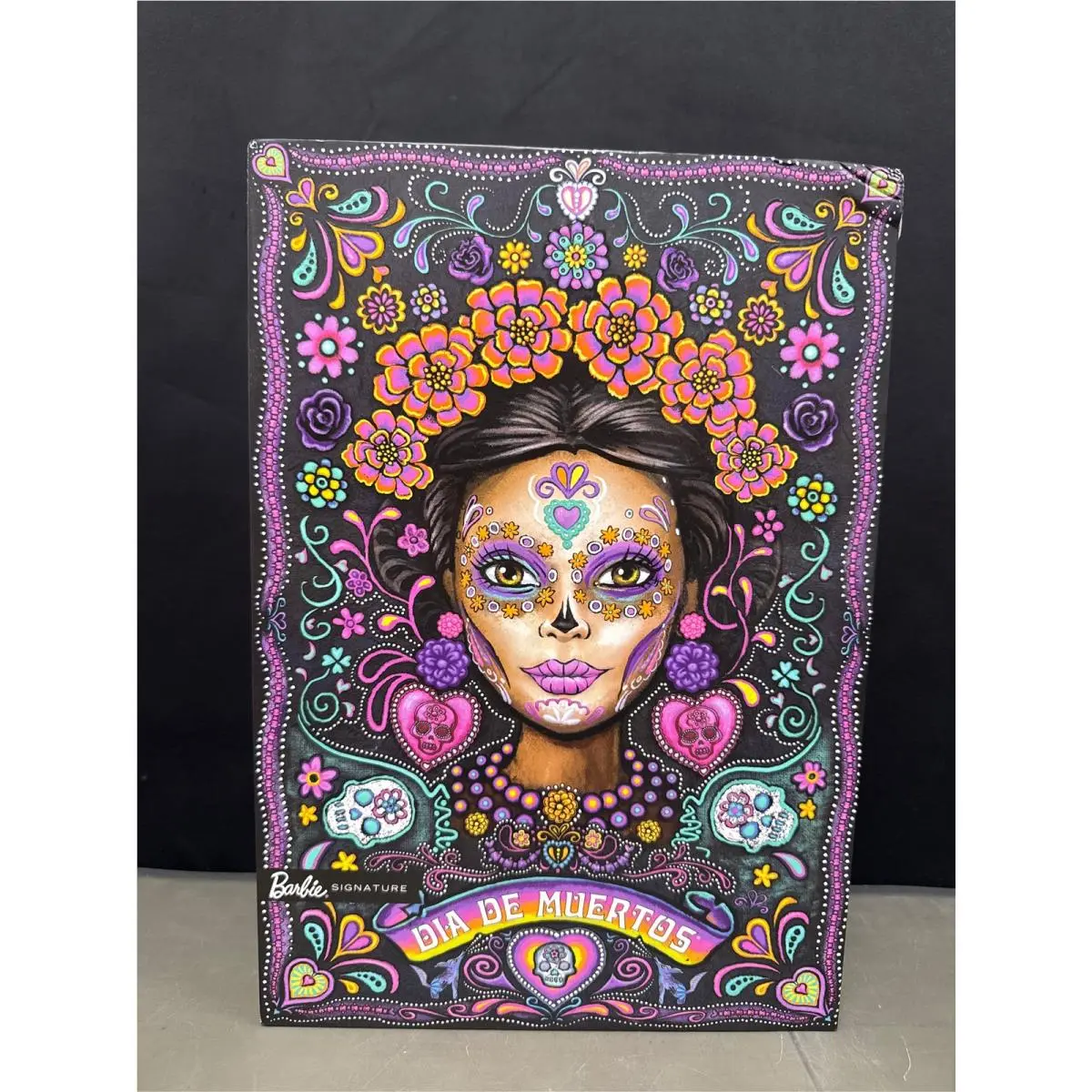 Barbie Signature Día De Muertos 2024 Collectible Doll in Ruffled Black Gown