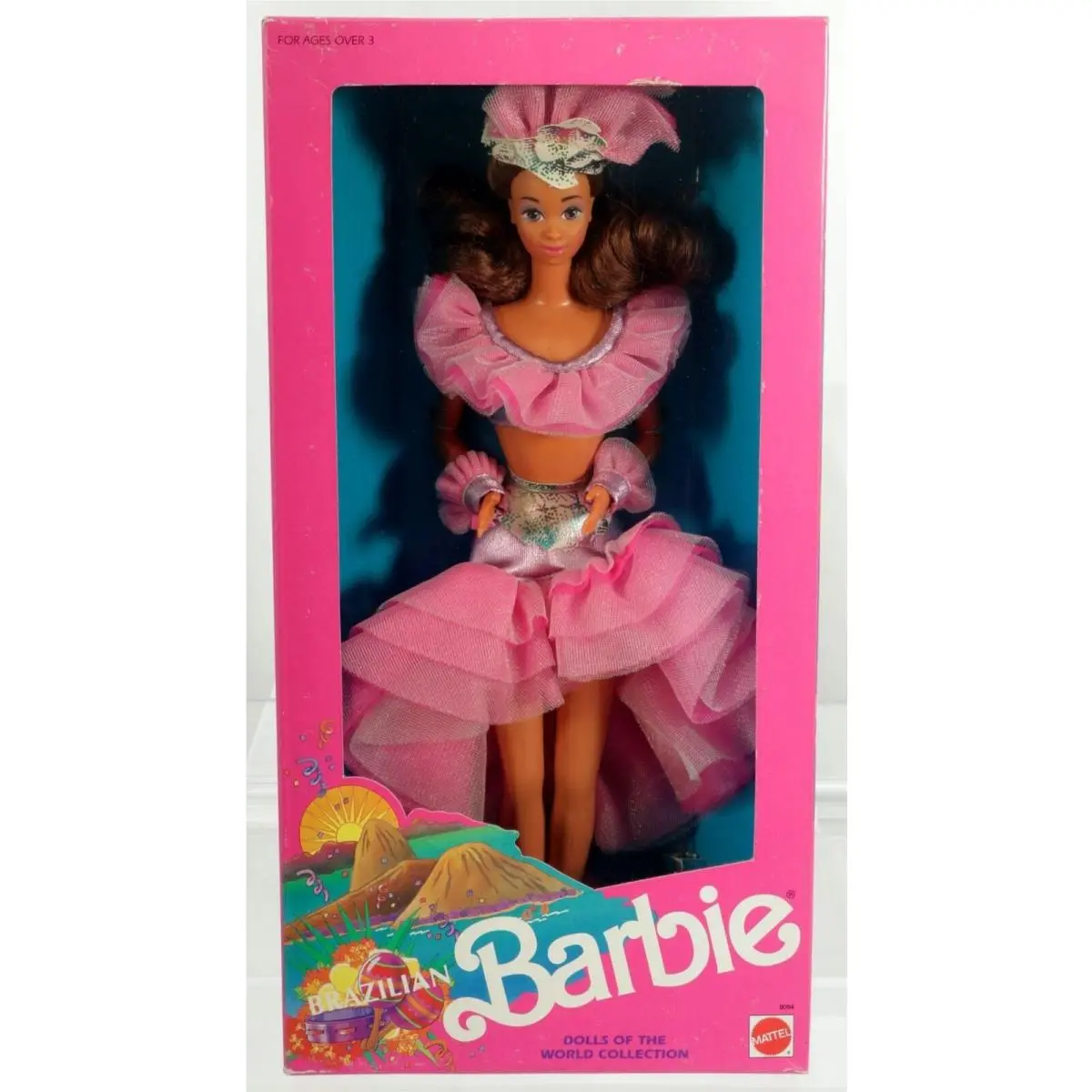 Brazilian Barbie Doll Dolls of The World Collection Series 9094 Nrfb 1989 Mattel