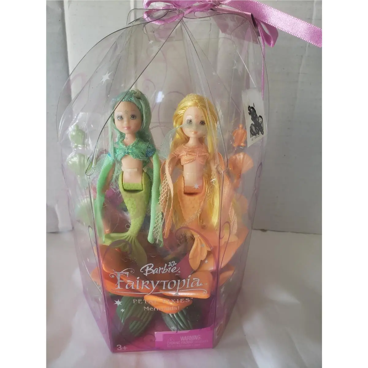 Barbie Fairytopia 2004 Petal Pixies Mermaids Bella and Caprice Box
