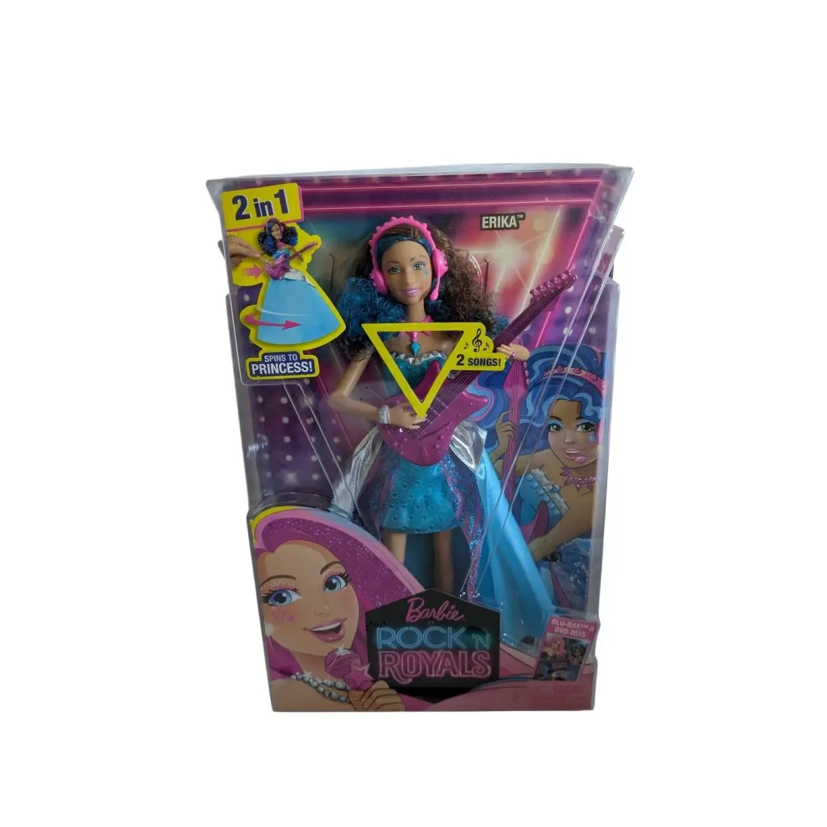 Barbie Rock N Royals Erika Doll 2-in-1 Transforming Musical Singing CKB58 Mattel