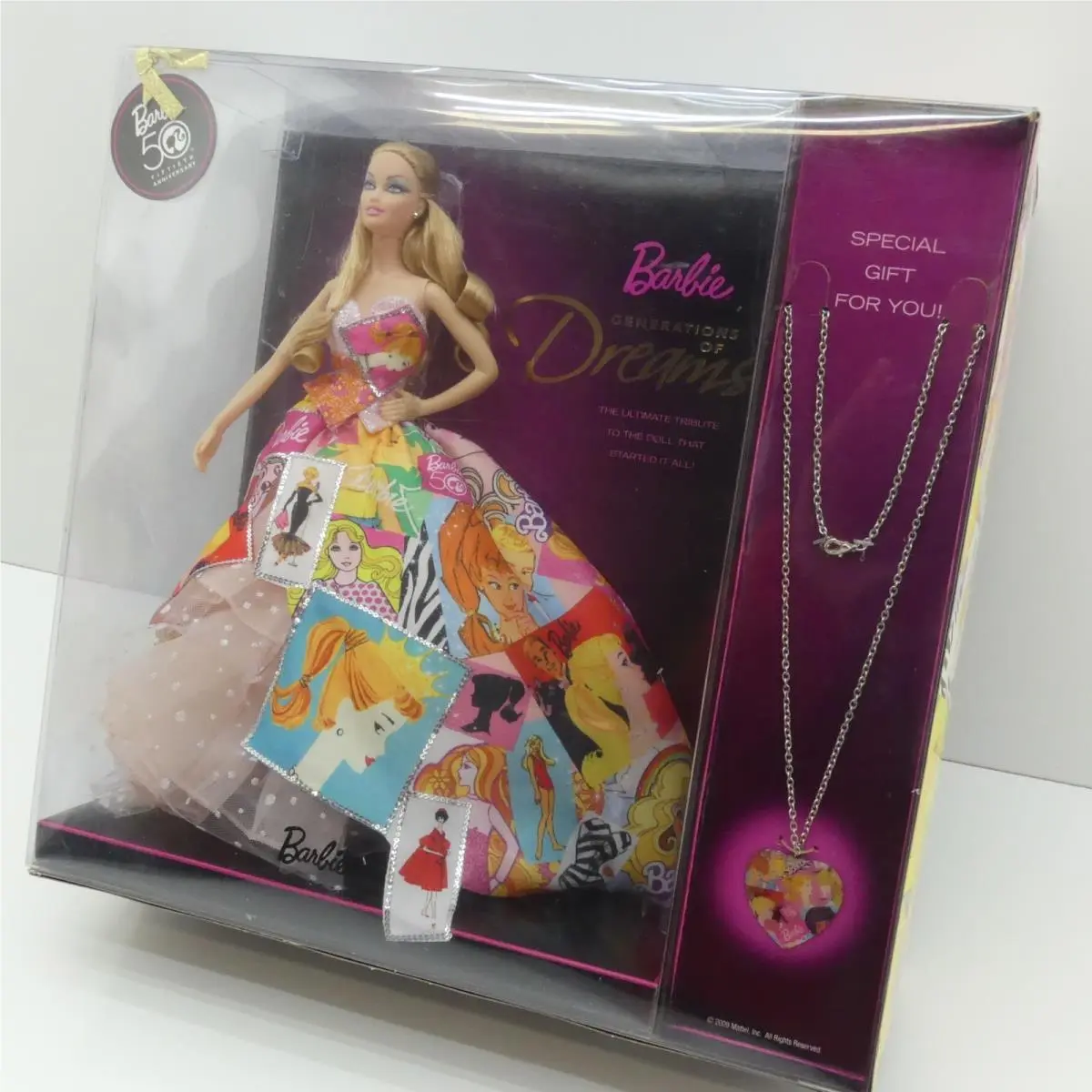 2009 Barbie Generations of Dreams 50th Anniversary Collectors Doll w/ Necklace