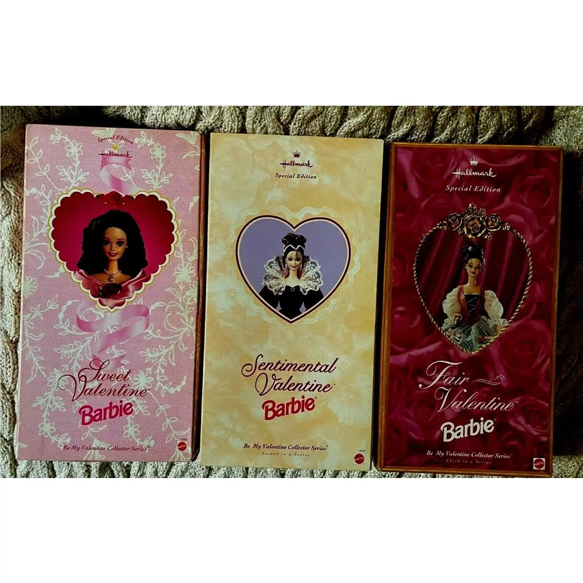Hallmark Be My Valentine Collector Series Set of 3 Special Edition Dolls