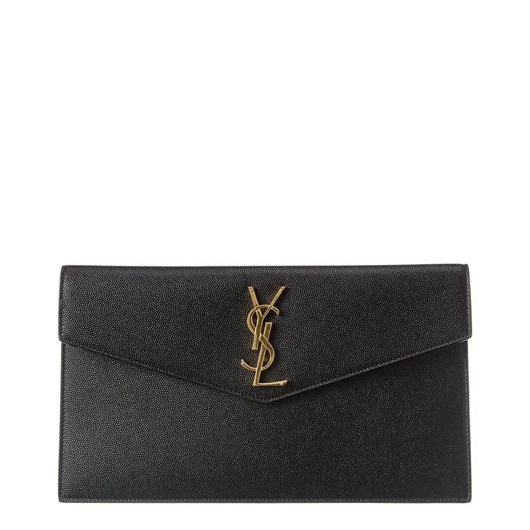 Saint Laurent Uptown Leather Pouch Women`s Black