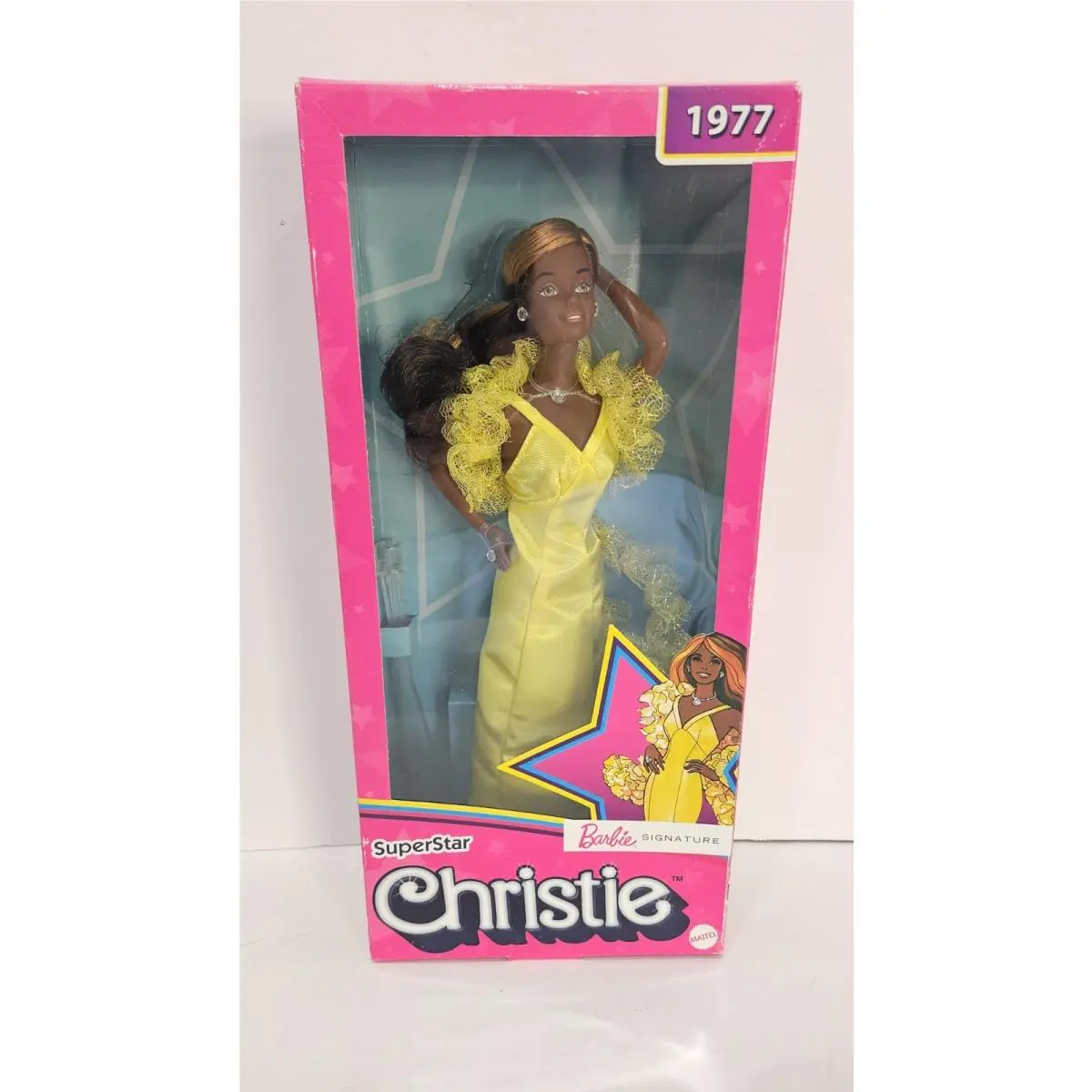Barbie Signature 1977 Superstar Christie Collector Doll