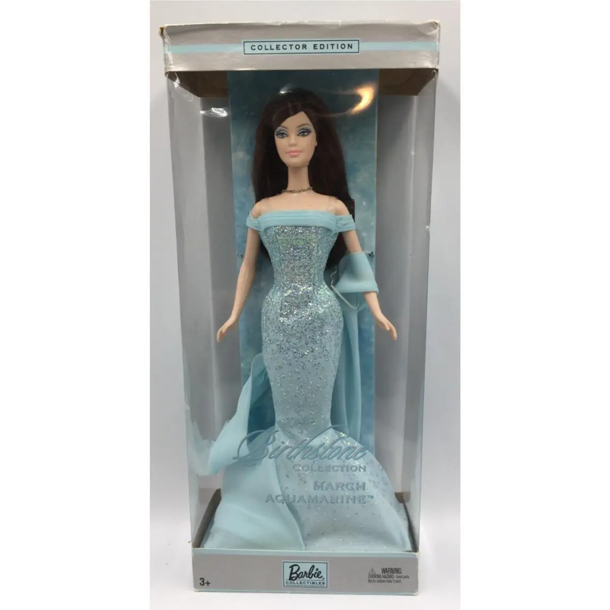 2002 Collector Edition C5333 Birthstone Aquamarine March Barbie