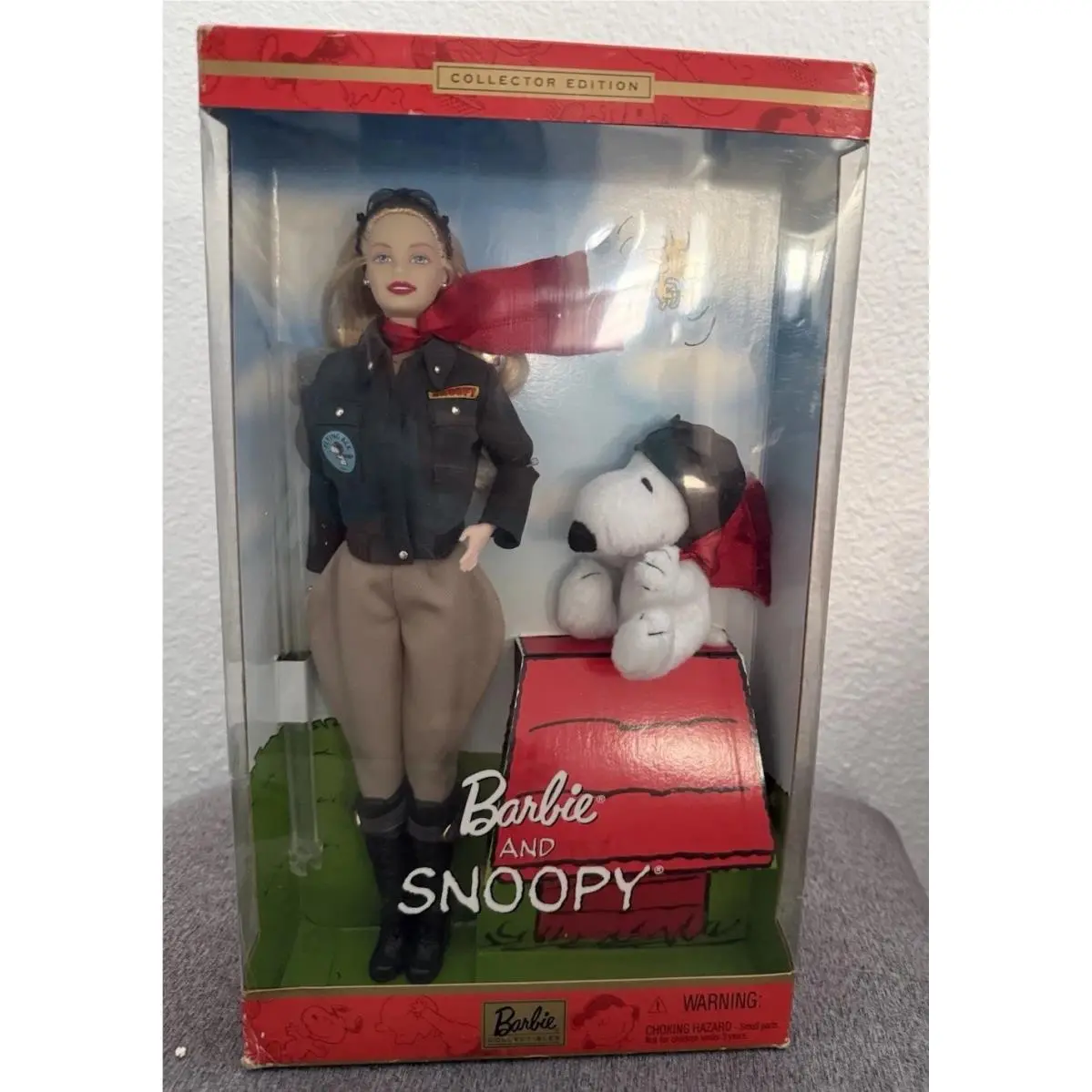 Barbie and Snoopy Flying Ace 2001 Mattel Collector Edition Doll 55558