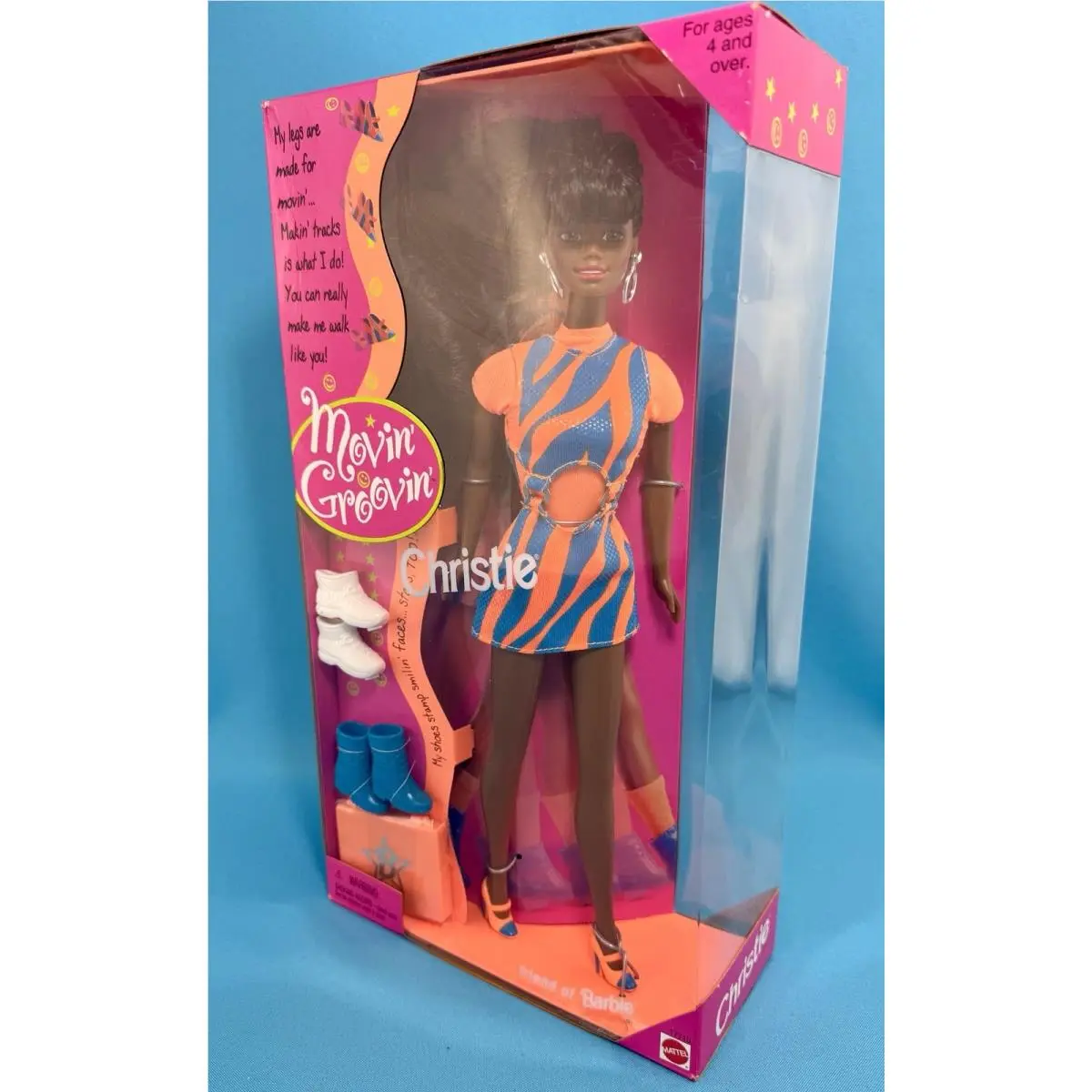 Movin` Groovin` Christie Doll 17715 Vintage 1997 Mattel Nrfb