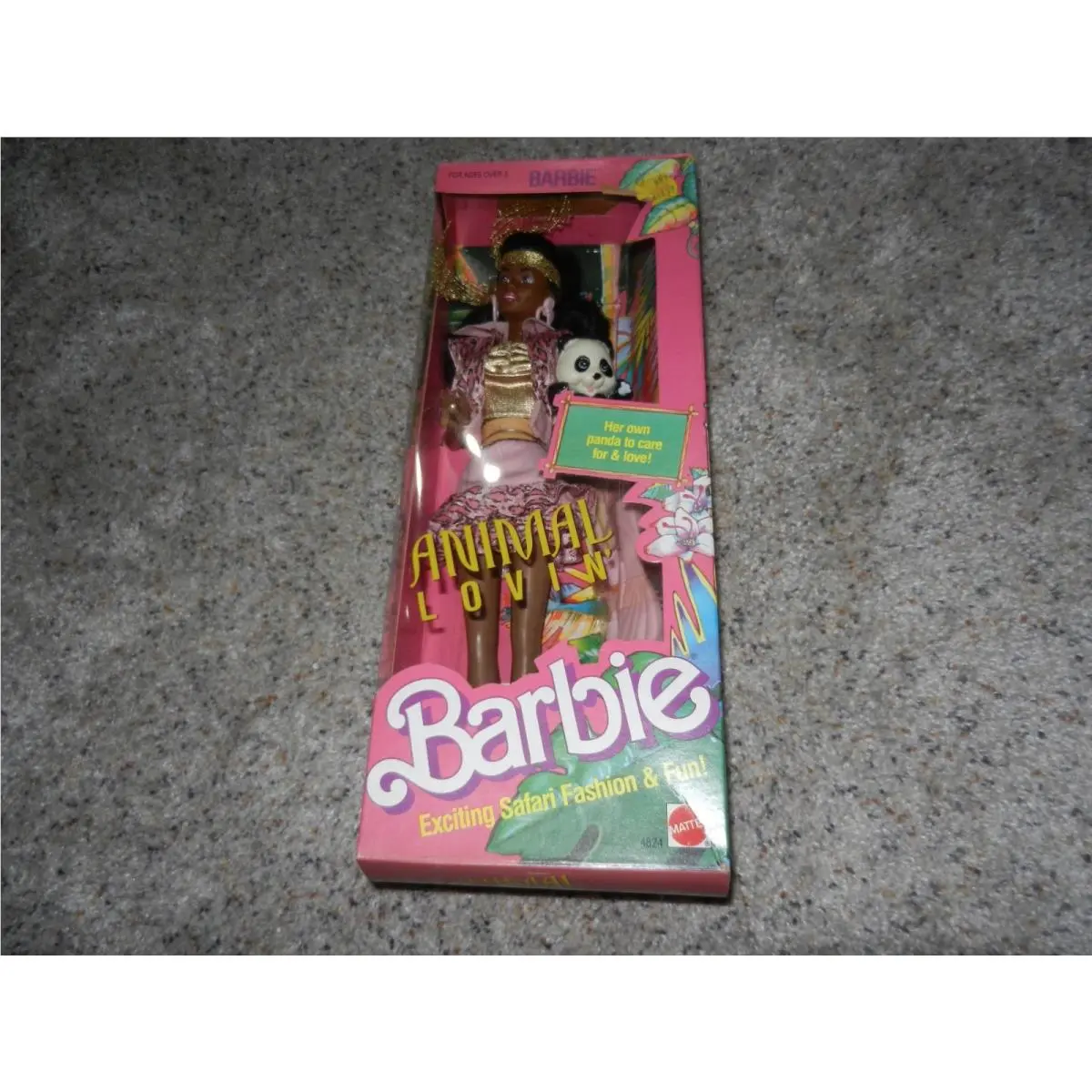 1980`S Animal Lovin` Barbie African American Version Nrfb 4824