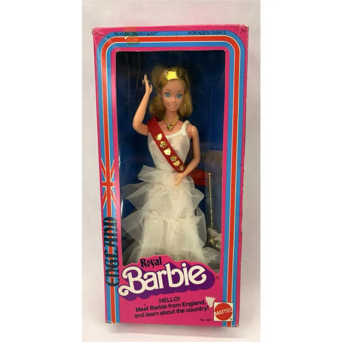1979 Dotw Royal Barbie 1601 Dolls Of The World England English Vintage