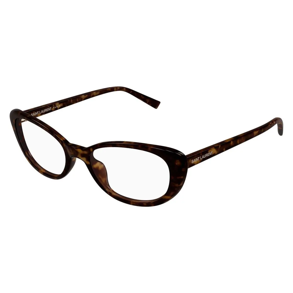 Yves Saint Laurent Ysl SL822 Opt 002 Tortoiseshell Cat Eye Oval Eyeglasses Frame