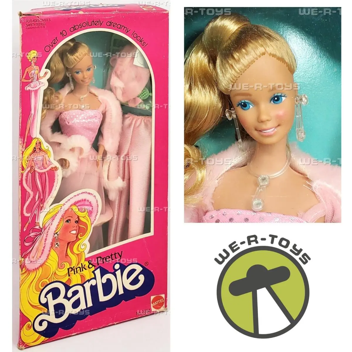 Pink and Pretty Barbie Doll Over 10 Absolutely Dreamy Looks 1981 Mattel 3554