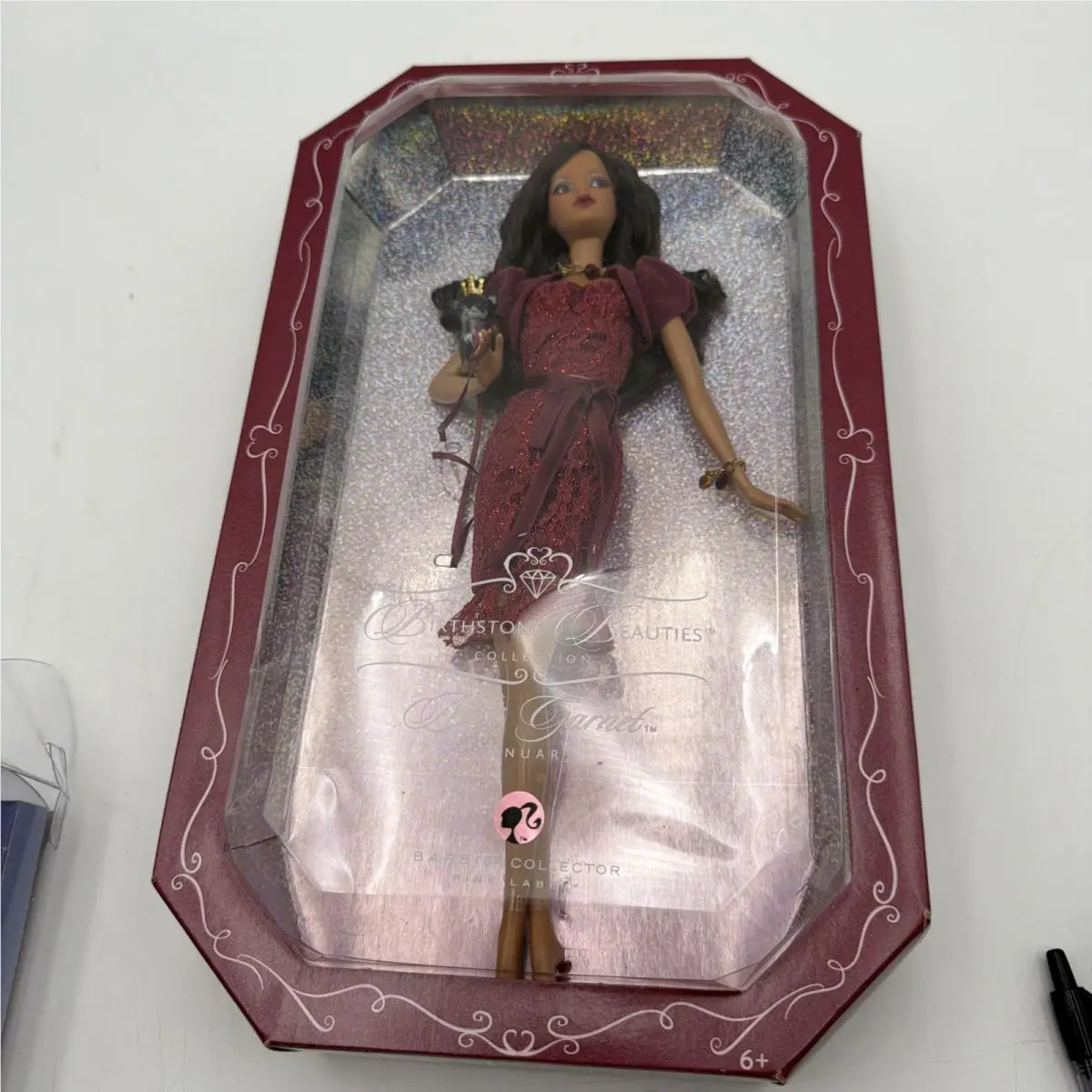 Nrfb 2007 Mattel Miss Garnet January Birthstone Beauties Pink Label Barbie Doll