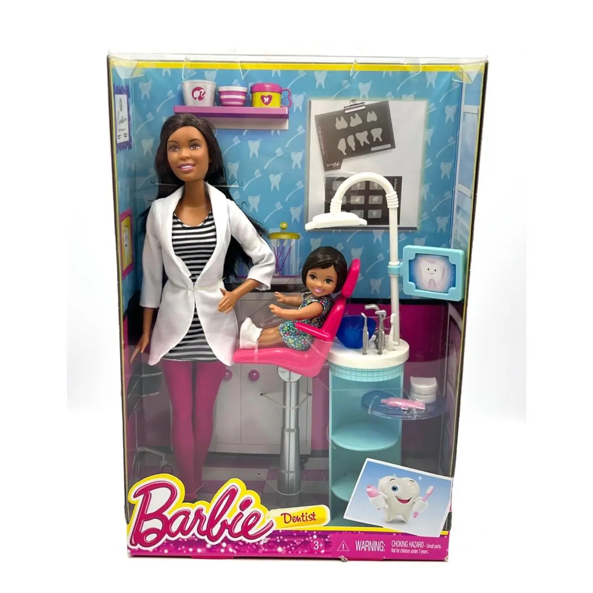 Barbie You Can Be a Dentist African American Doll Playset 2015 No. DHB31