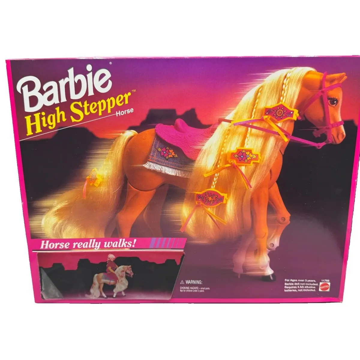 BK Barbie Doll 1994 High Stepper Horse Really Walks 11766