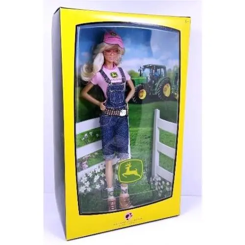 2007 John Deere Barbie Doll Pink Label L4686 Nrfb
