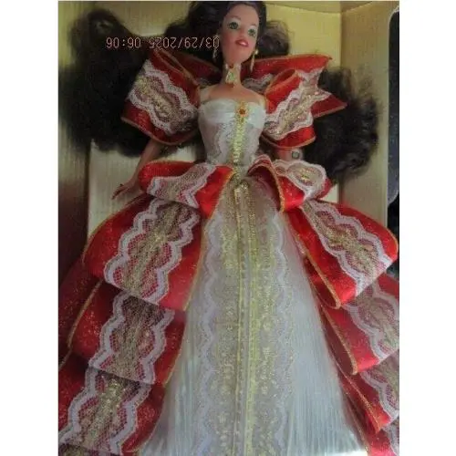 Barbie 1997 Happy Holidays Brunette