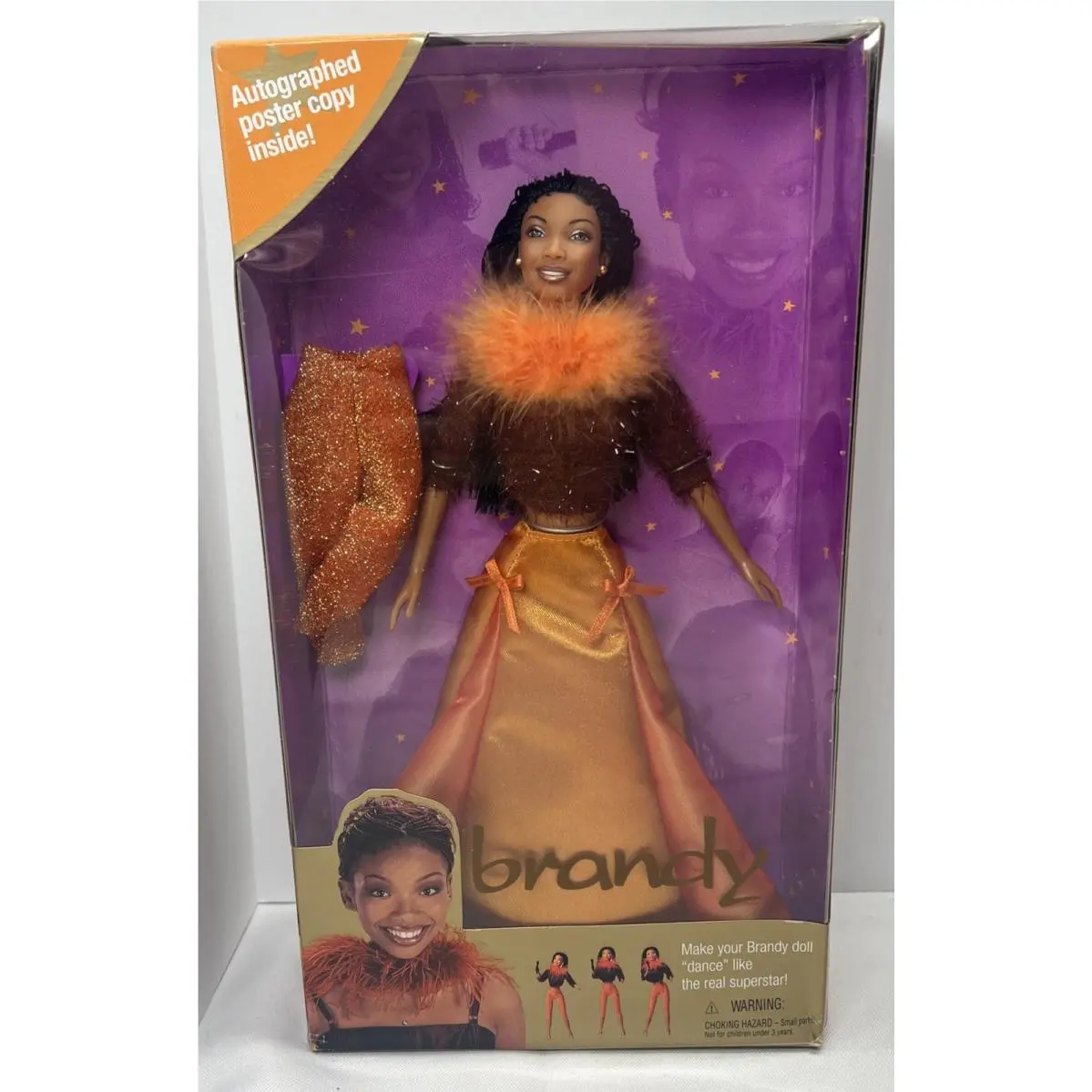 Mattel Vintage Y2k Brandy Barbie Doll Mattel 1999 Singer Superstar Nos