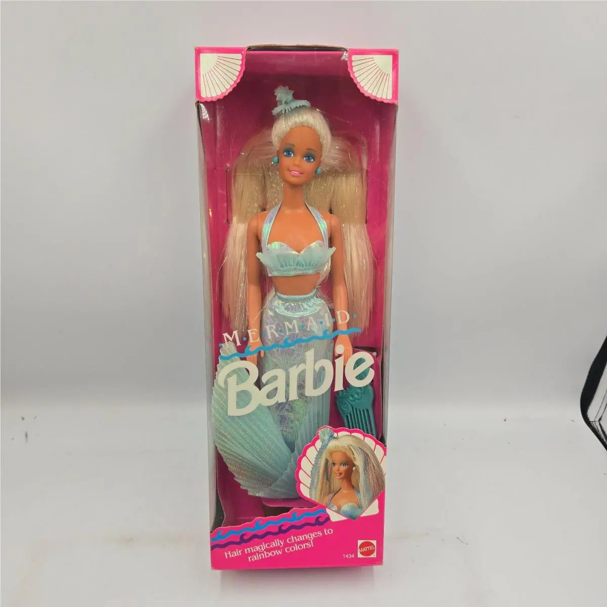 1991 Mermaid Barbie Hair Changes TO Rainbow Colors Nrfb 1434