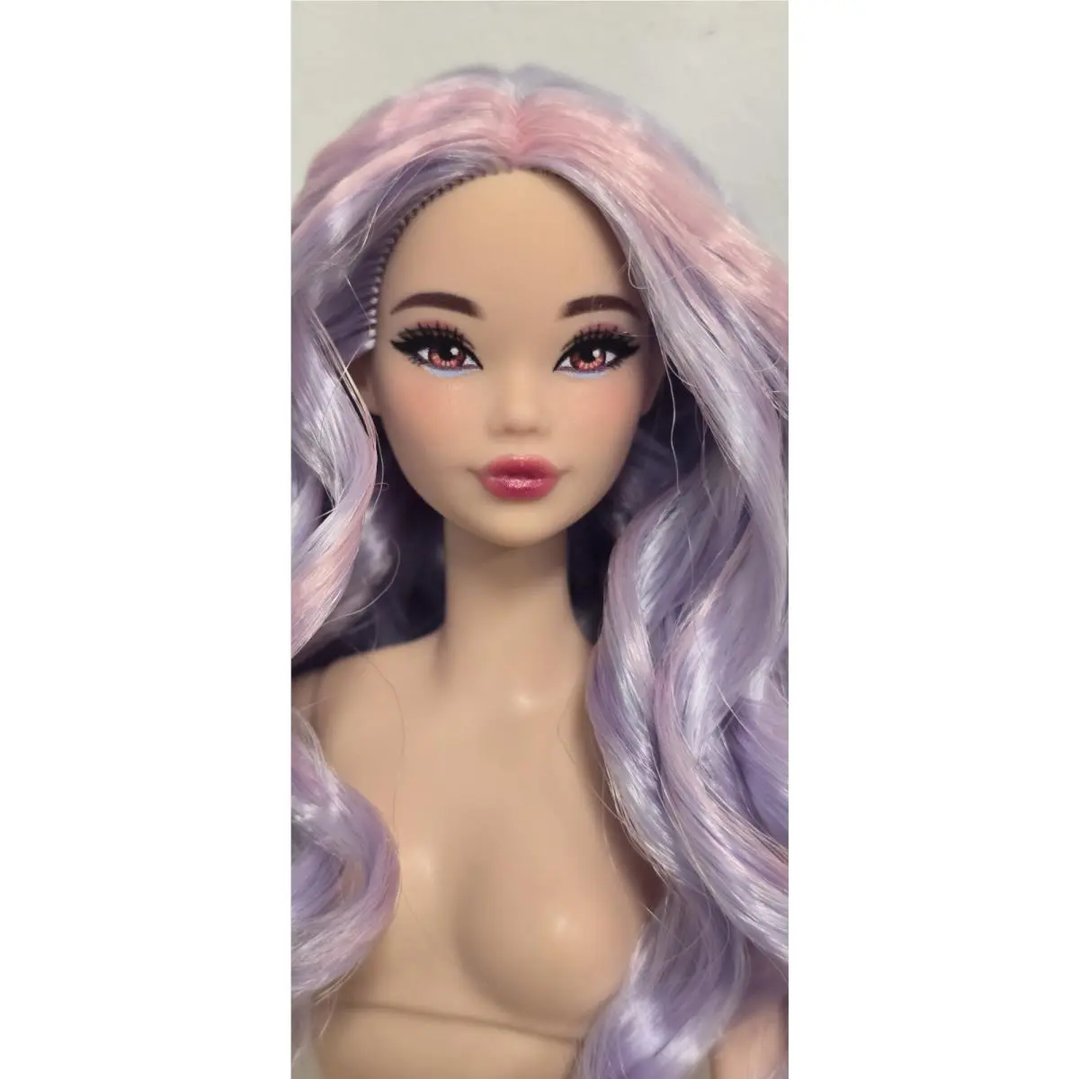 Hybrid Barbie Mermaid Dreamtopia Odile Purple Lilac Hair Made to Move Ooak