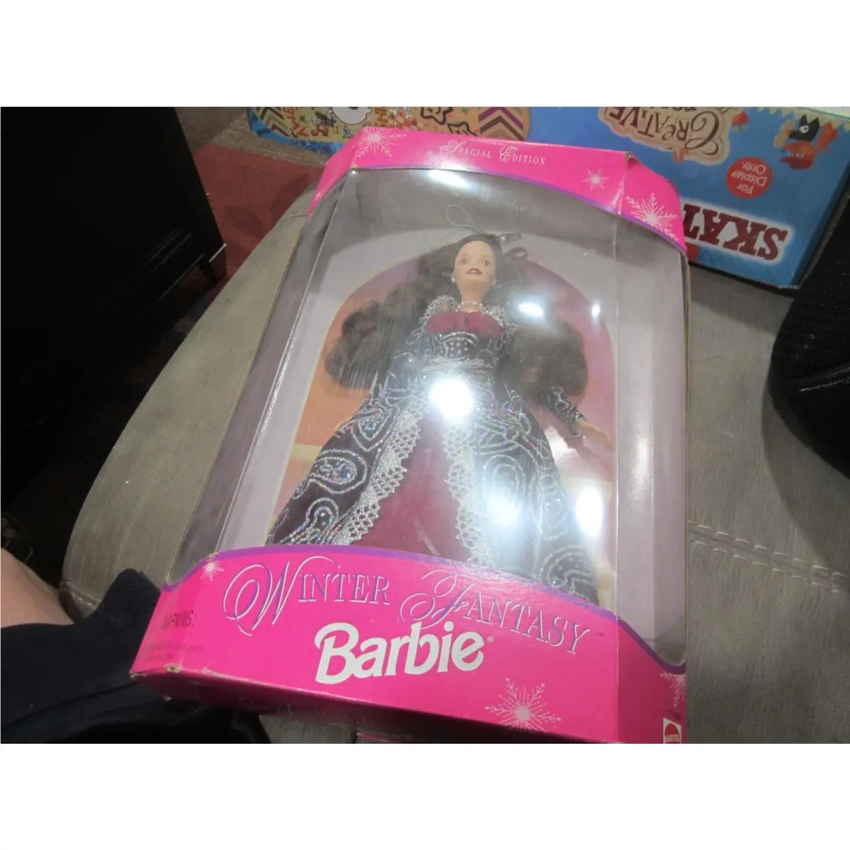 Vintage 1996 Winter Fantasy Special Edition Brunette Barbie Doll 17666