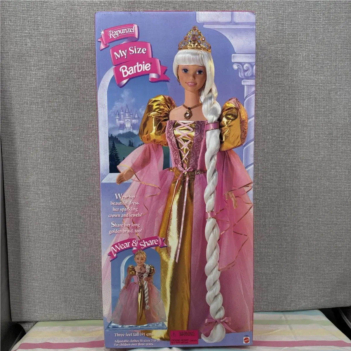1997 My Size Barbie Rapunzel 36in Doll with Box Hair Extension 17801