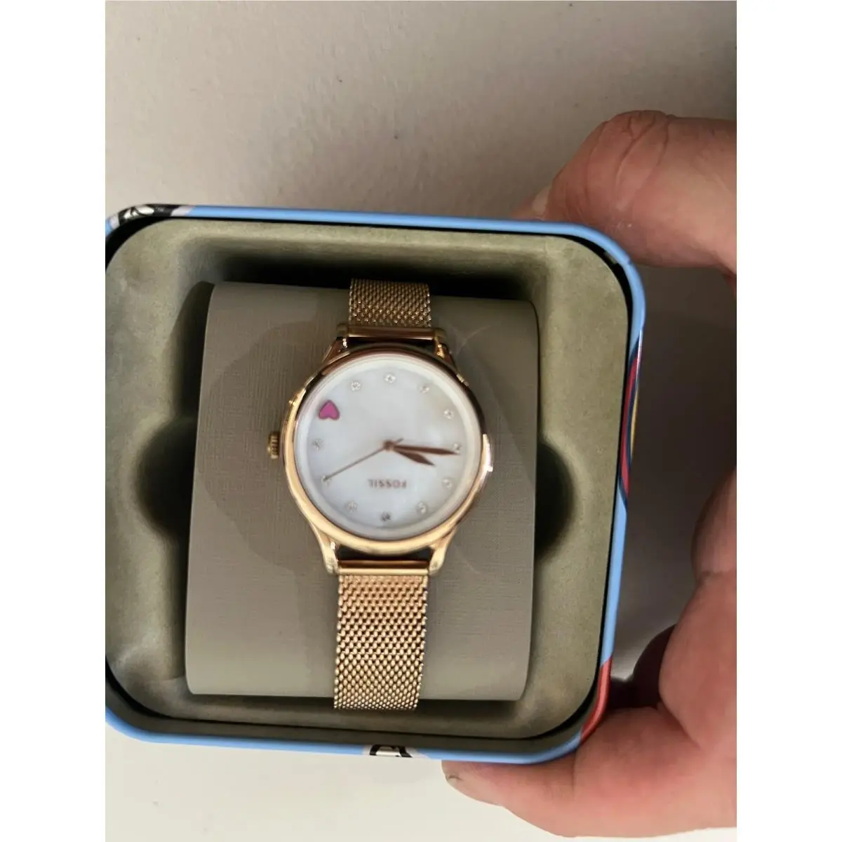 Fossil BQ3594 Laney Watch Wristwatch Rosegold